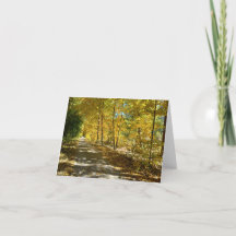 Yellow Rail Trail Foliage Note Card