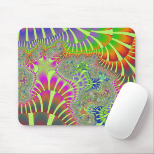 Yellow Rainbow Melt Mouse Pad