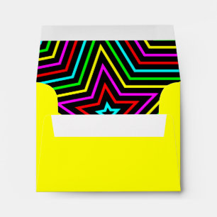 Yellow Rainbow Stars Envelope