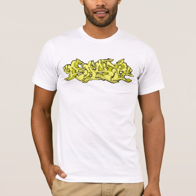 Yellow Rase Graffiti T-Shirt (Front)