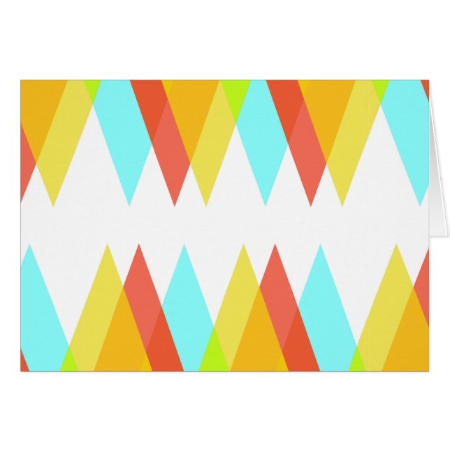 Yellow, red and cadet blue triangles (Front Horizontal)