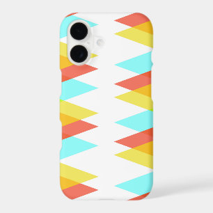 Yellow, red and cadet blue triangles