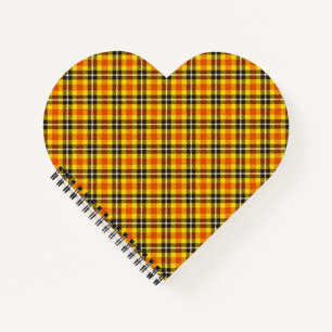Yellow Red Black Plaid Pattern-57577 Notebook
