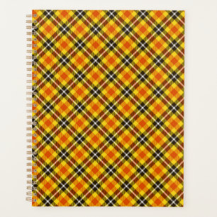 Yellow Red Black Plaid Pattern-57577 Planner