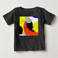 Yellow Red Blue Abstract Art