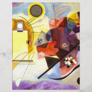 Yellow Red Blue Kandinsky Abstract Painting