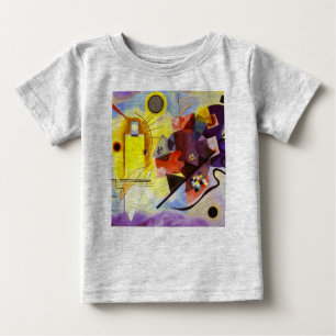 Yellow Red Blue Kandinsky Abstract Painting Baby T-Shirt