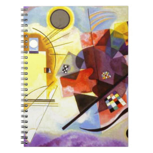 Yellow Red Blue Kandinsky Abstract Painting Notebook