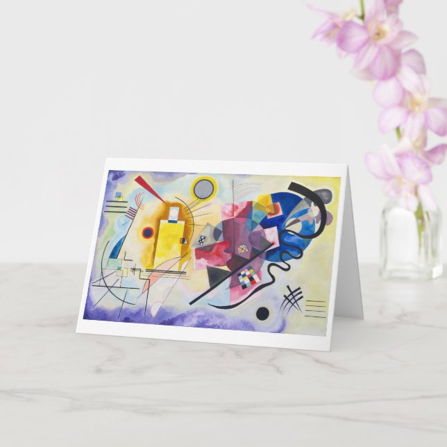 Yellow-Red-Blue | Kandinsky | Card (Orchid)