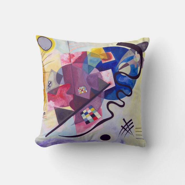 Yellow Red Blue, Wassily Kandinsky Cushion (Front)