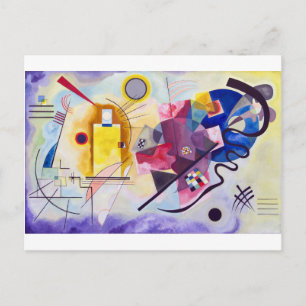 Yellow Red Blue, Wassily Kandinsky Postcard