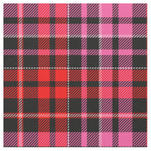 Yellow Red Green Plaid Tartan Design  Fabric