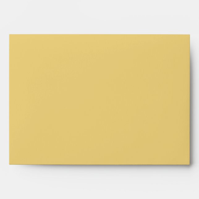 Yellow & Red Holiday Greeting Card Envelope (Front)