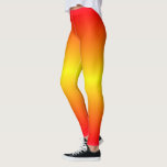 Yellow Red Orange Gradient Leggings Sunset Colours<br><div class="desc">Yellow Red Orange Gradient Sunset Colours Modern MIGNED Design Leggings</div>