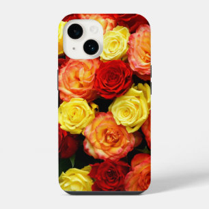 Yellow Red Orange Roses iPhone 14 Case