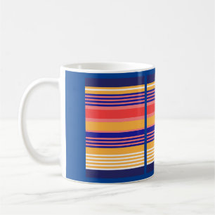 YELLOW RED PINK STRIPES Mug
