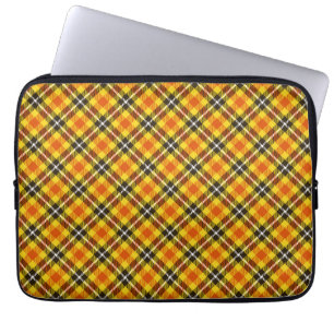 Yellow Red Plaid Texture Pattern-57577 Laptop Sleeve