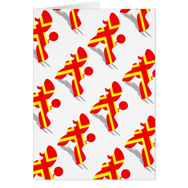 Yellow Red Poodle (Front)