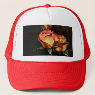 Yellow Red Rose Trucker Hat