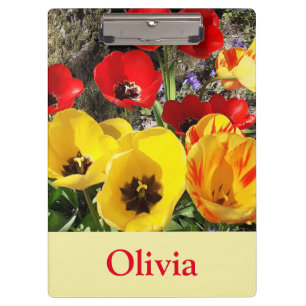 Yellow & Red Tulips  Clipboard
