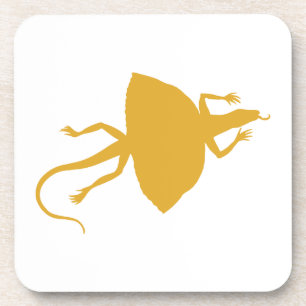 Yellow reptile coaster