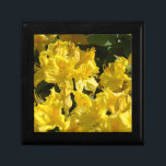 Yellow Rhododendrons Flowers Jewellery boxes<br><div class="desc">GIFT BOX Yellow RHODODENDRONS FLOWERS, Gifts for Her Trinket beautiful gift boxes. RHODIES FLORAL Store earrings, jewellery, or coins in this fun gift box. Made of wood and secured with a magnetised lid. Bookmark this site for great gift ideas all year! GETTING A GIFT? COMBINE several products. Calendars, Greeting Cards,...</div>