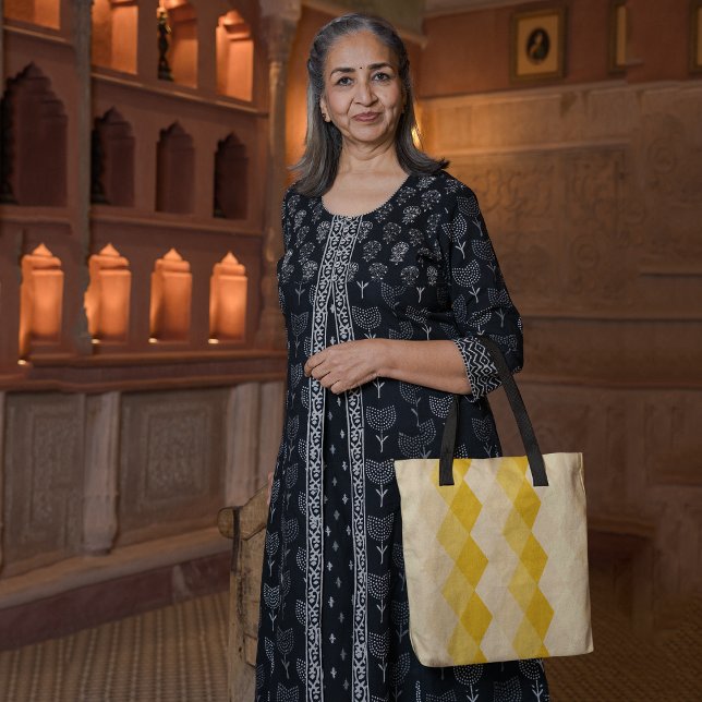 yellow rhombus tote bag (Creator Uploaded)