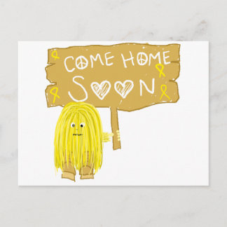 Yellow Ribbon Come Home Soon Postcard