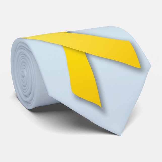 Yellow Ribbon custom tie (Rolled)
