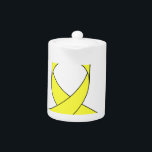 Yellow Ribbon Drawing<br><div class="desc">A simple drawing of a yellow ribbon. Symbol of awareness. A design for a cause.</div>