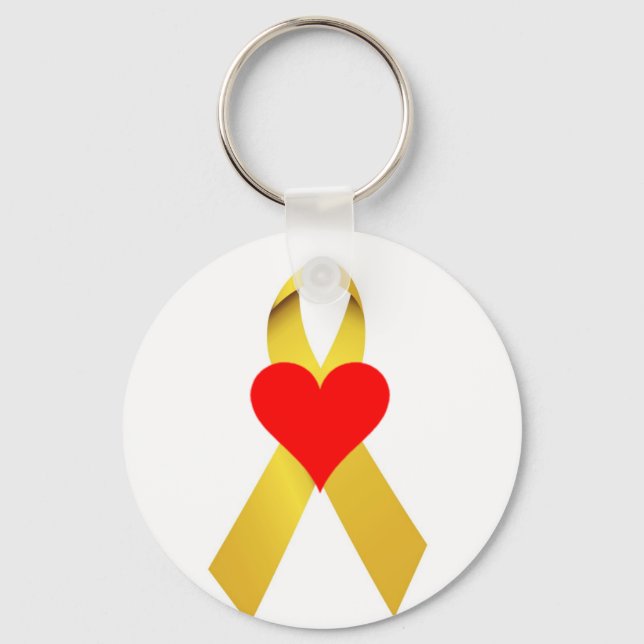 yellow ribbon key ring (Front)