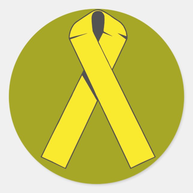 Yellow Ribbon Products and Apparel Classic Round Sticker (Front)