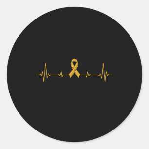 Yellow Ribbon Suicide Prevention Awareness Classic Round Sticker