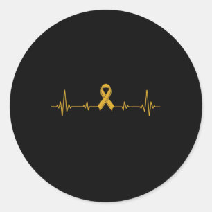 Yellow Ribbon Suicide Prevention Awareness Classic Round Sticker
