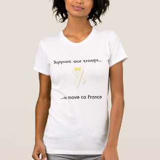 yellow-ribbon, Support our troops..., ...or mov... T-Shirt