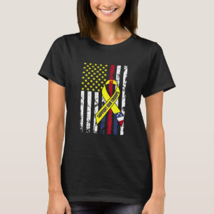 Yellow Ribbon Support Our Troops Veterans T-Shirt
