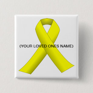 Yellow Ribbon (Your Loved One Name) Button