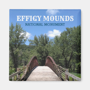 Yellow River Bridge Effigy Mounds, Iowa Magnet