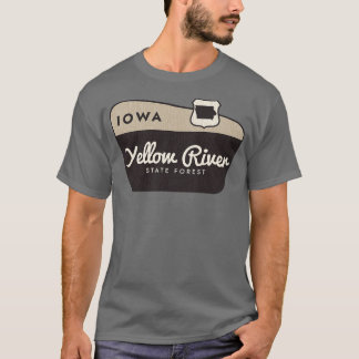 Yellow River State Forest Iowa Welcome Sign T-Shirt