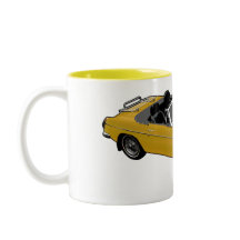 yellow Roadster mug
