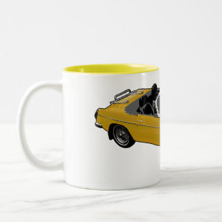 yellow Roadster mug