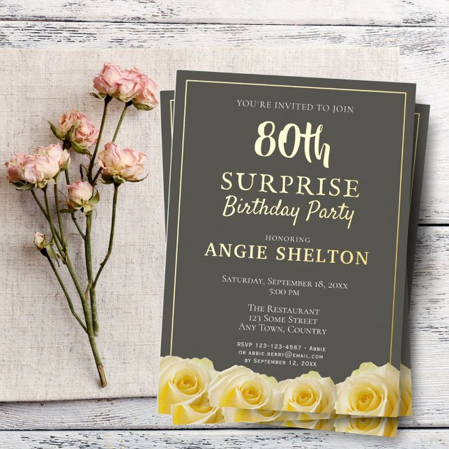 Yellow Rose 80th Surprise Birthday Party  (Creator Uploaded)