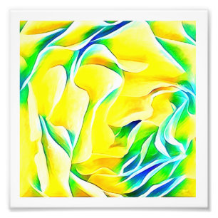 Yellow Rose Art Prnt Photo Print