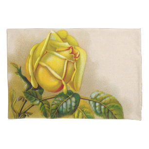 Yellow Rose Artwork Print Fine Art Pillowcase