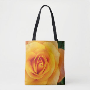 yellow rose blossom tote bag