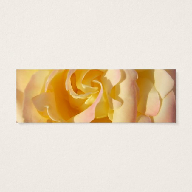 Yellow Rose Bookmark Profile card (Back)