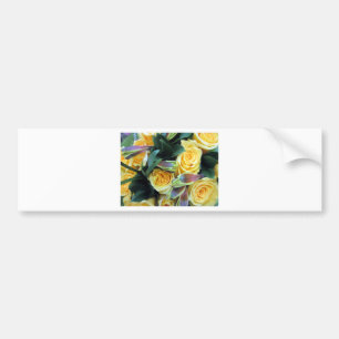 Yellow Rose Buds Bumper Sticker