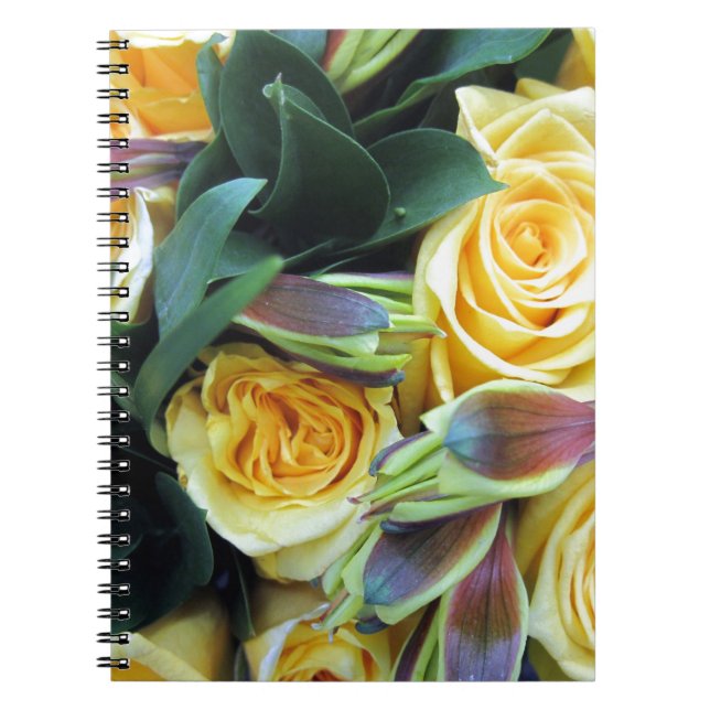 Yellow Rose Buds Notebook (Front)