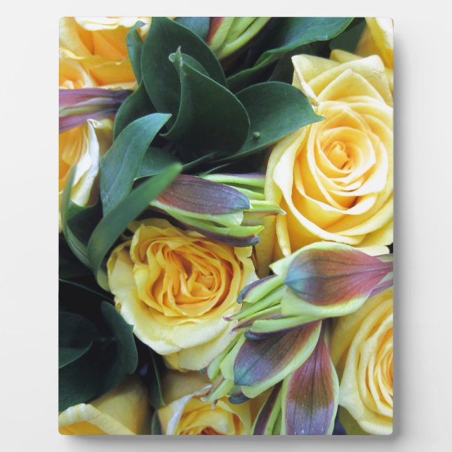 Yellow Rose Buds Plaque (Front)