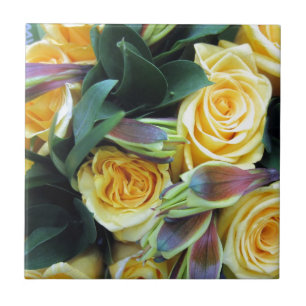Yellow Rose Buds Tile